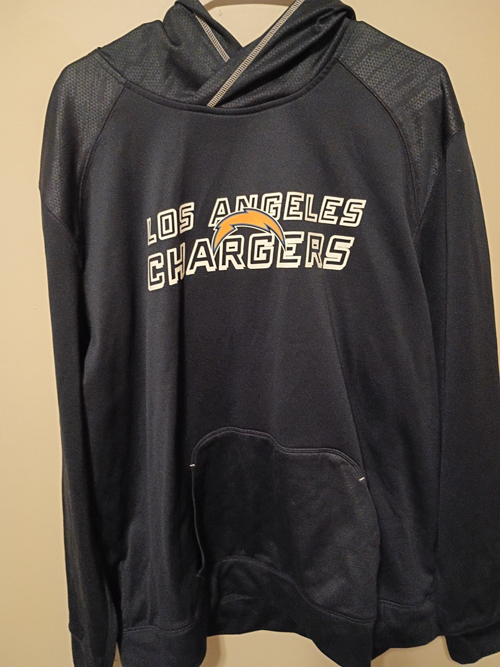 Team Apparel Los Angeles Chargers Navy and Gold Crewneck Sweatshirt